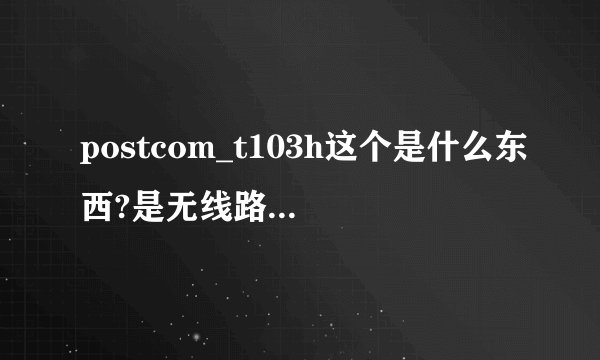 postcom_t103h这个是什么东西?是无线路由器吗?