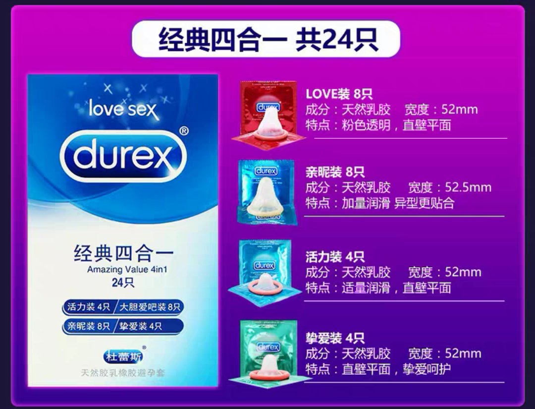 在购买杜蕾斯时为什么看不到尺寸？写在哪里
