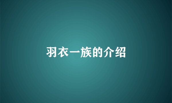 羽衣一族的介绍