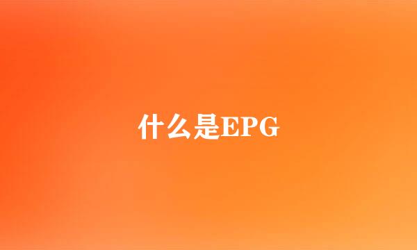 什么是EPG