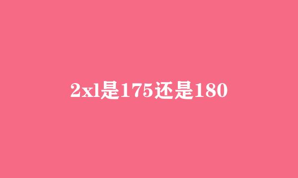 2xl是175还是180