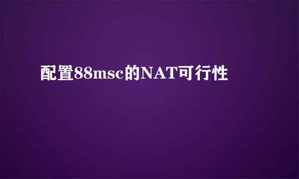 配置88msc的NAT可行性