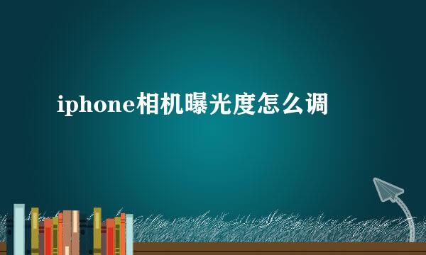 iphone相机曝光度怎么调