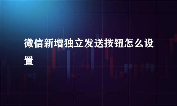 微信新增独立发送按钮怎么设置