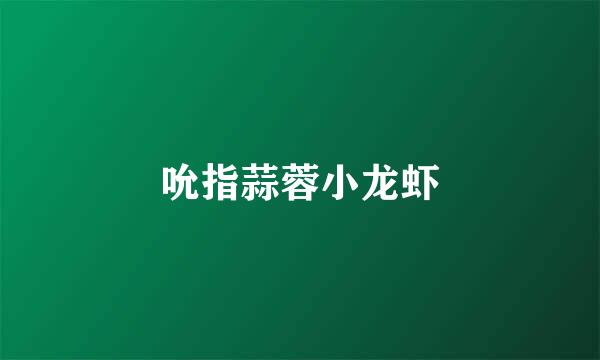 吮指蒜蓉小龙虾