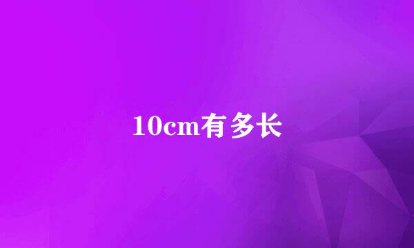 10cm有多长