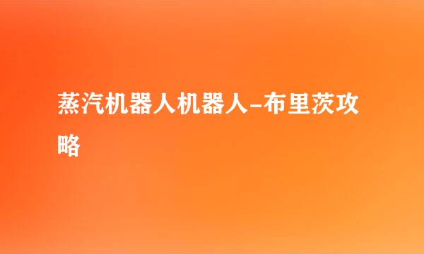 蒸汽机器人机器人-布里茨攻略