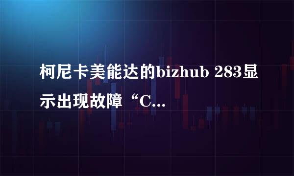 柯尼卡美能达的bizhub 283显示出现故障“C-3421”，怎么解决