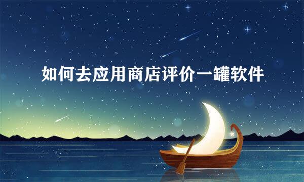 如何去应用商店评价一罐软件
