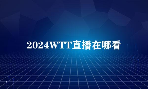 2024WTT直播在哪看