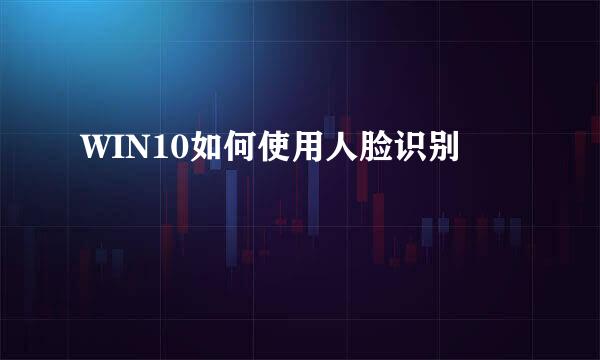 WIN10如何使用人脸识别
