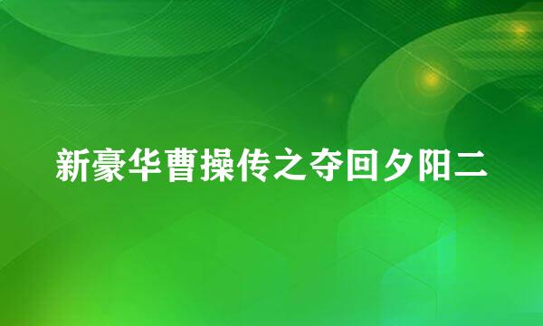 新豪华曹操传之夺回夕阳二