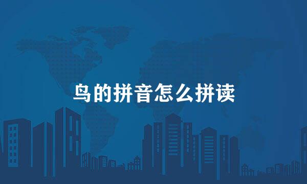 鸟的拼音怎么拼读