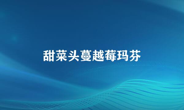 甜菜头蔓越莓玛芬
