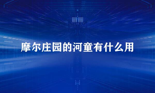 摩尔庄园的河童有什么用