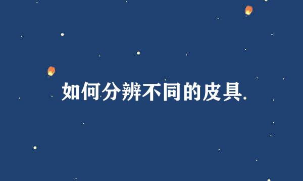 如何分辨不同的皮具