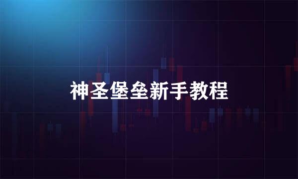 神圣堡垒新手教程