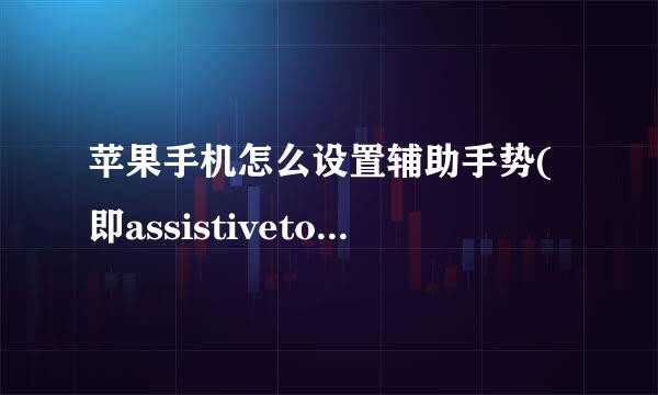苹果手机怎么设置辅助手势(即assistivetouch）