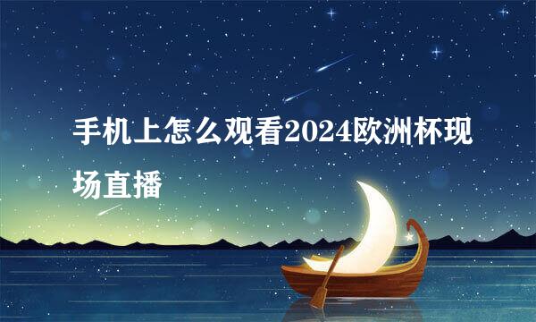 手机上怎么观看2024欧洲杯现场直播