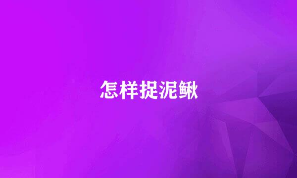 怎样捉泥鳅