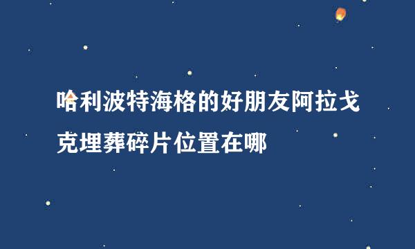 哈利波特海格的好朋友阿拉戈克埋葬碎片位置在哪