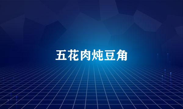 五花肉炖豆角