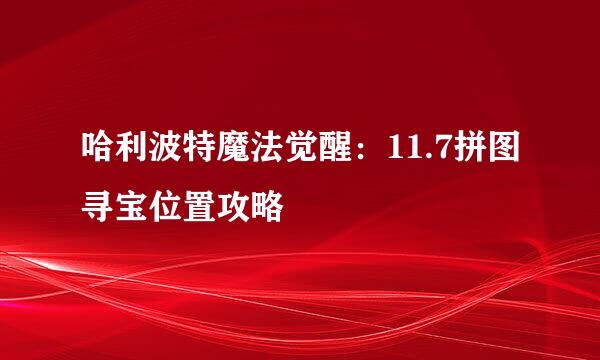 哈利波特魔法觉醒：11.7拼图寻宝位置攻略
