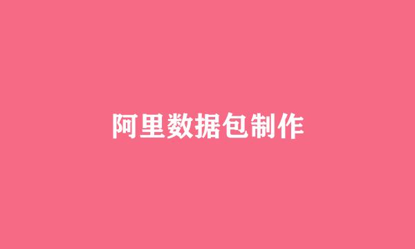 阿里数据包制作