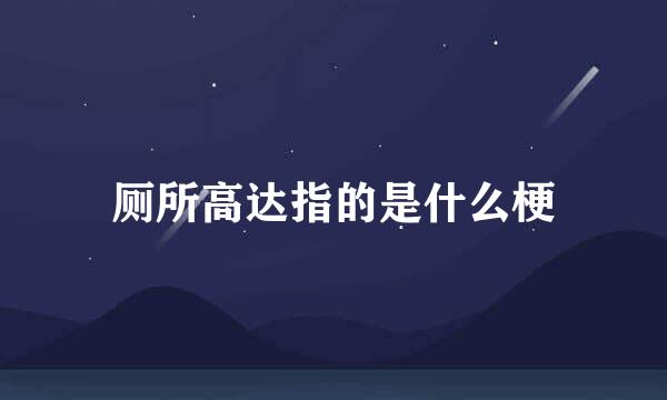 厕所高达指的是什么梗