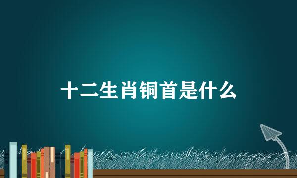 十二生肖铜首是什么