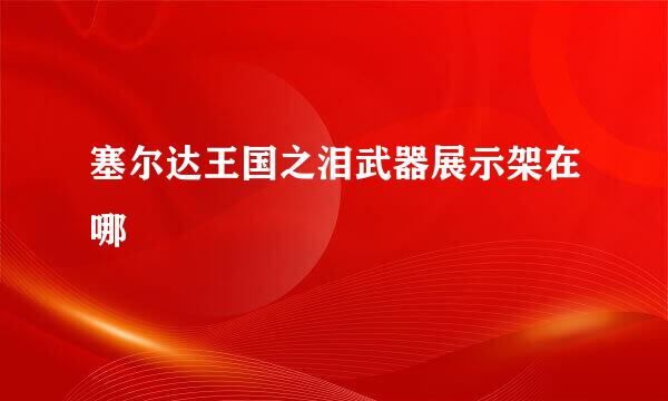 塞尔达王国之泪武器展示架在哪