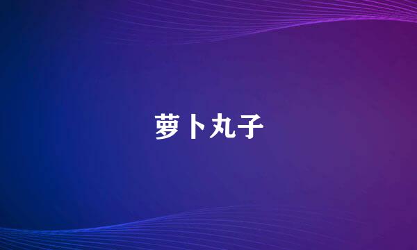 萝卜丸子