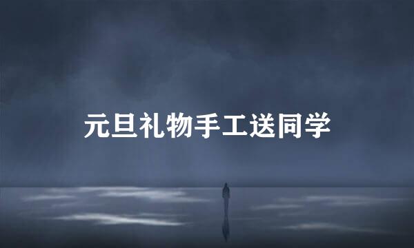 元旦礼物手工送同学