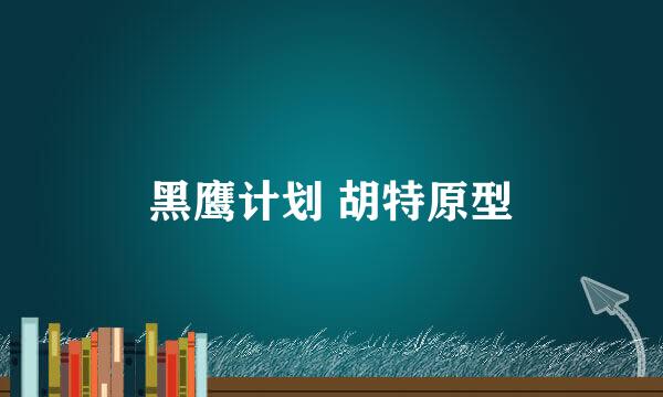 黑鹰计划 胡特原型