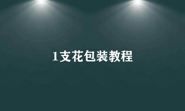 1支花包装教程