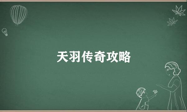 天羽传奇攻略