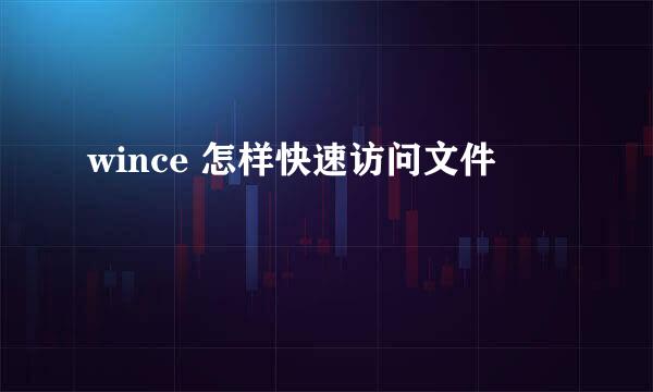 wince 怎样快速访问文件