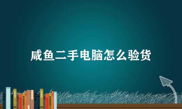 咸鱼二手电脑怎么验货