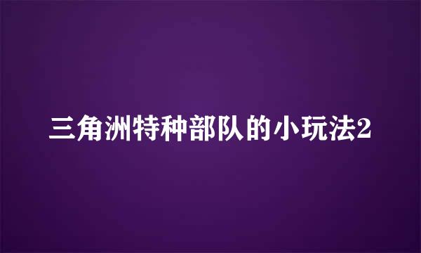 三角洲特种部队的小玩法2