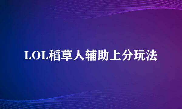 LOL稻草人辅助上分玩法