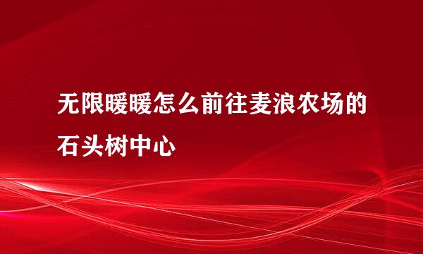 无限暖暖怎么前往麦浪农场的石头树中心