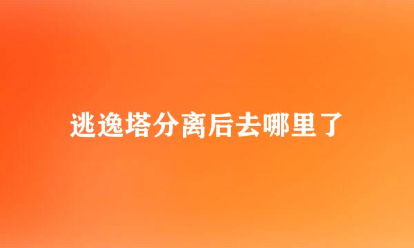 逃逸塔分离后去哪里了