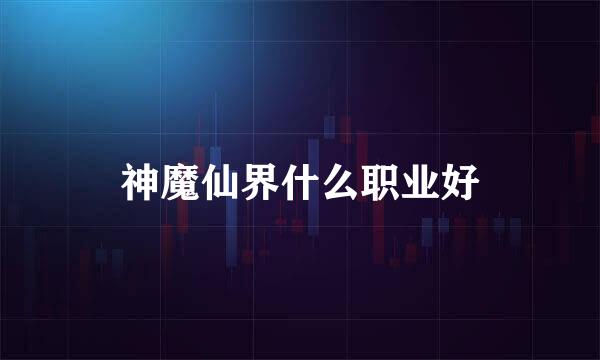 神魔仙界什么职业好