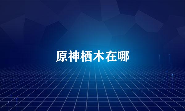 原神栖木在哪