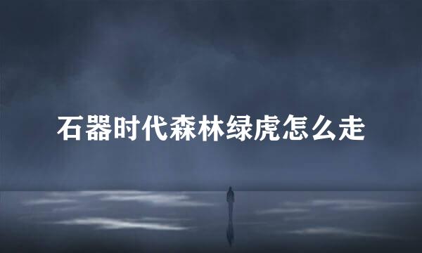 石器时代森林绿虎怎么走