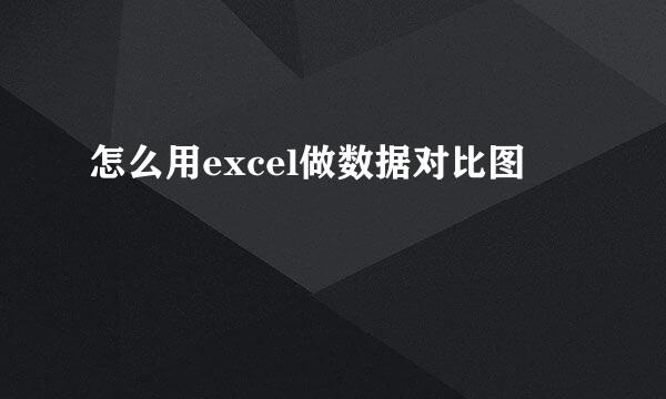 怎么用excel做数据对比图