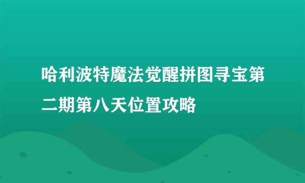 哈利波特魔法觉醒拼图寻宝第二期第八天位置攻略