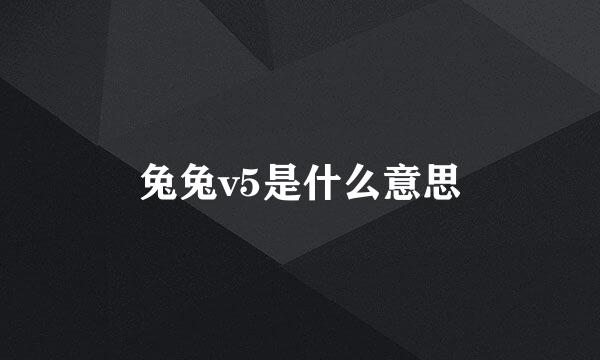 兔兔v5是什么意思