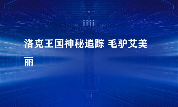 洛克王国神秘追踪 毛驴艾美丽