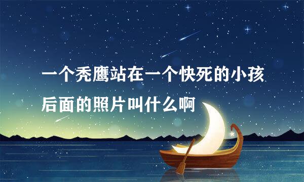 一个秃鹰站在一个快死的小孩后面的照片叫什么啊